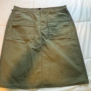 Ralph Lauren Polo Women’s Olive Army Green Knee Length Skirt Cotton